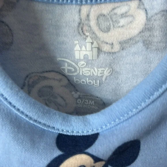 (3 for $15) 0-3 Month Baby Disney Mickey Mouse T Shirt - Picture 2 of 2